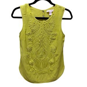 Matthew Williamson H&M Women's Sleeveless Blouse. Yellow. Sz 4